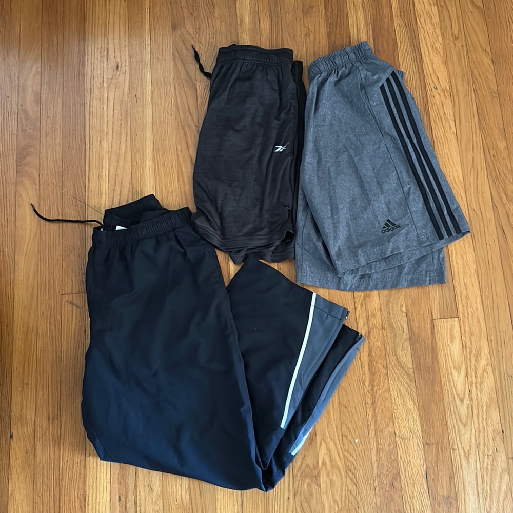 Reebok and Adidas Shorts/Track Pants BUNDLE